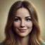 DALL·E 2024-11-21 11.21.12 - A hyper-realistic small profile photo of a Slavic woman named Marina, aged 28. She has long dark blonde hair, a gentle and kind smile, and a soft, app